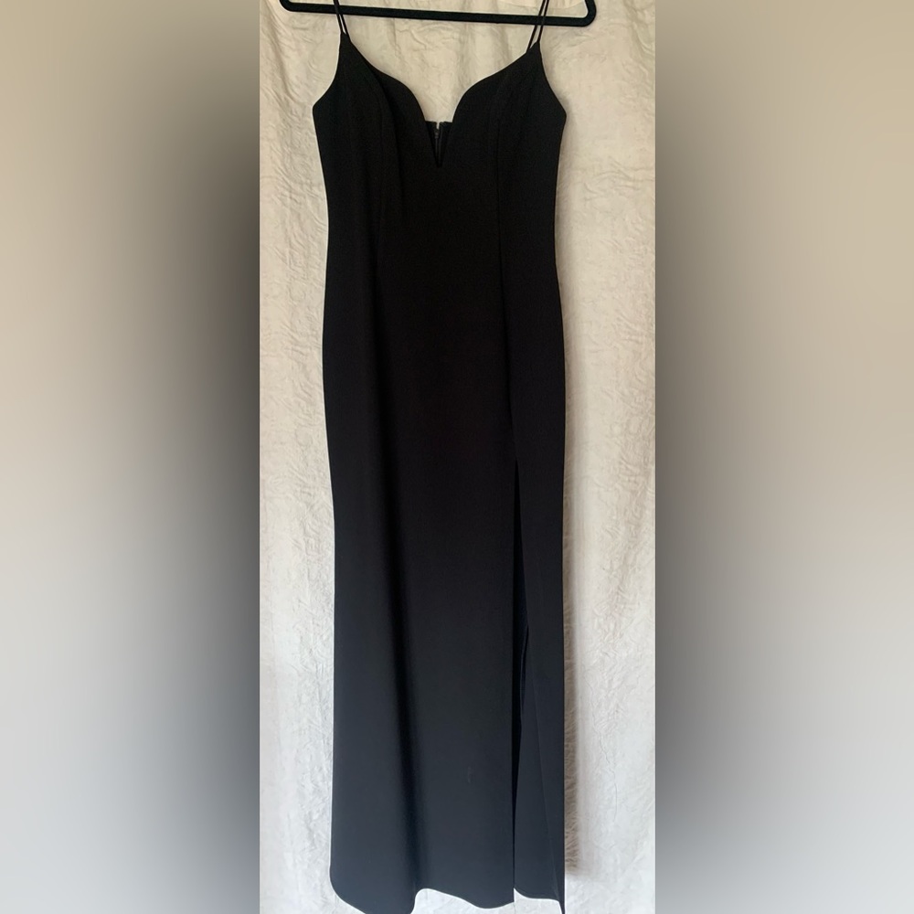 Beautiful floor length black dress